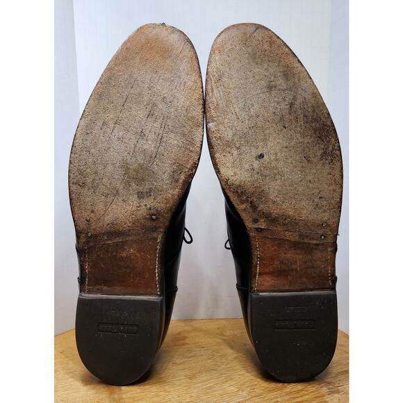 Alden 971 Oxfords Size 12 Black Leather Cap Toe Made USA Needs Refurbished main image 11